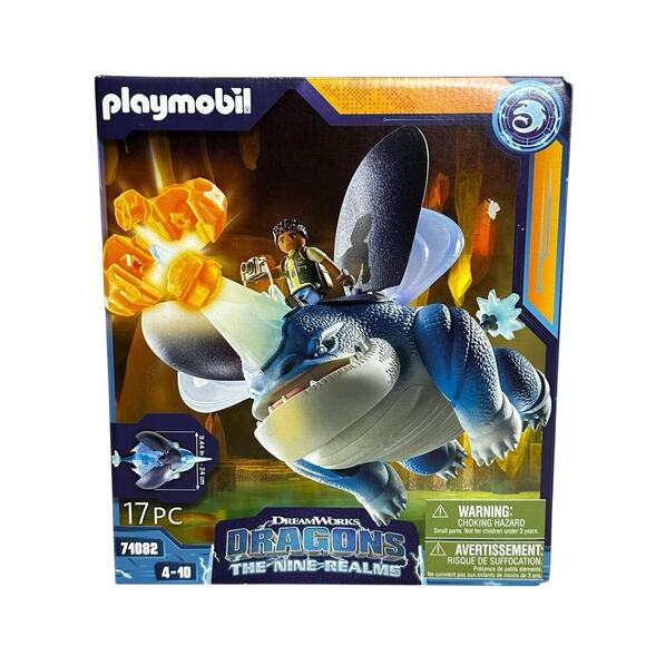 Playmobil Dragons The Nine Realms Plowhorn Building Set 71082 New - Picture 1 of 7